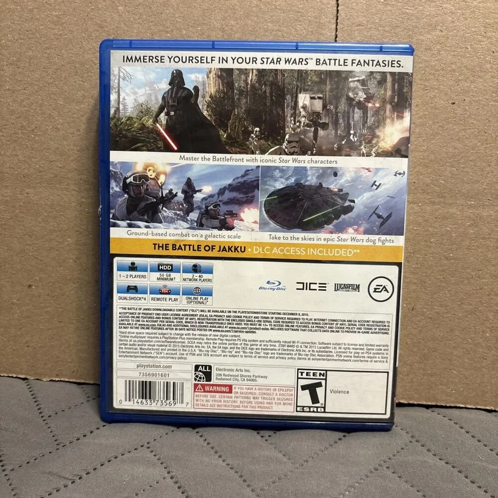 Sony PlayStation 4 PS4 - STAR WARS BATTLEFRONT - Walmart Version Video Game
